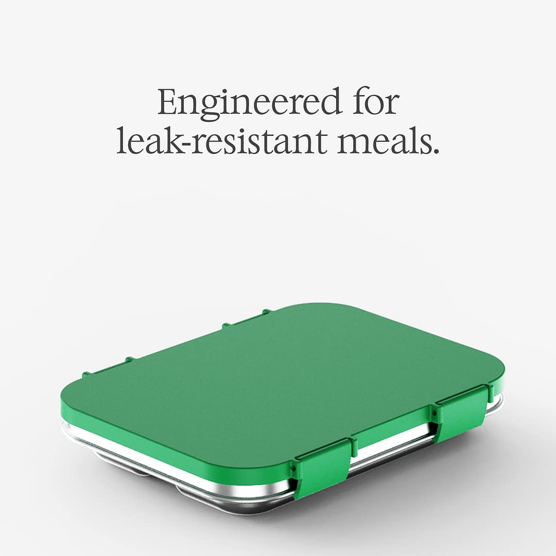 F8 Flavor8 Premium Stainless Steel Lunch Box | Leak-Proof Lid – 3 Compartments Tiffin Box - Image 11