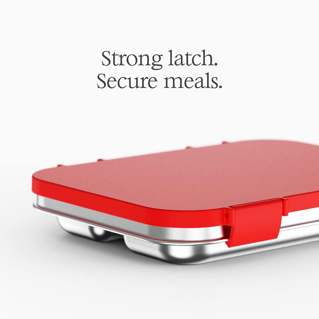 F8 Flavor8 Premium Stainless Steel Lunch Box | Leak-Proof Lid – 3 Compartments Tiffin Box - Image 4